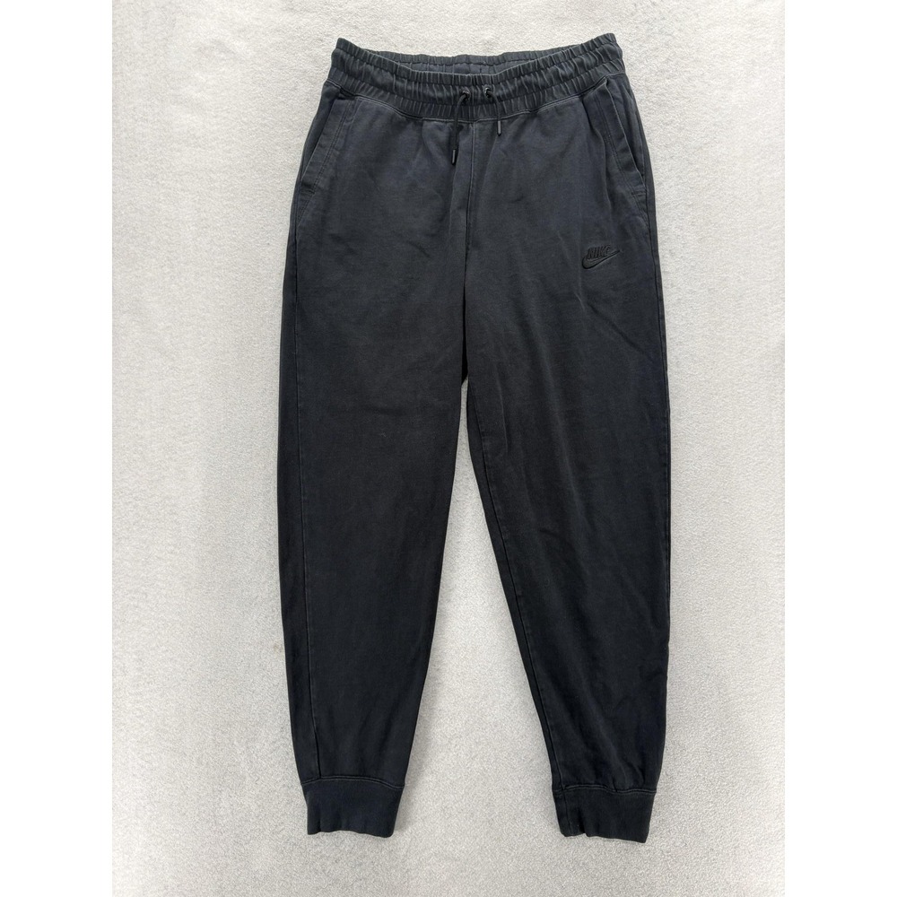 Nike Sportswear Jersey Joggers Mens Medium Black Fleece Athletic Gym Sport Warm